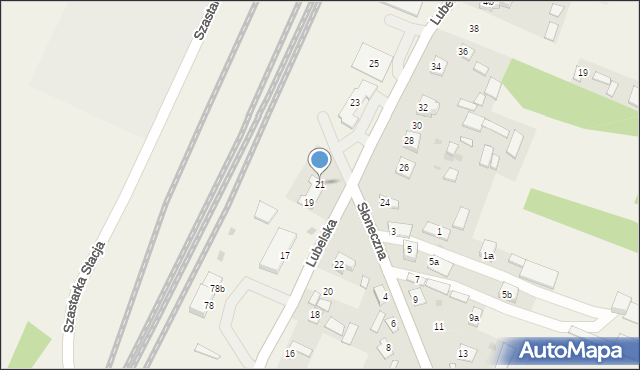 Szastarka, Szastarka Stacja, 79, mapa Szastarka