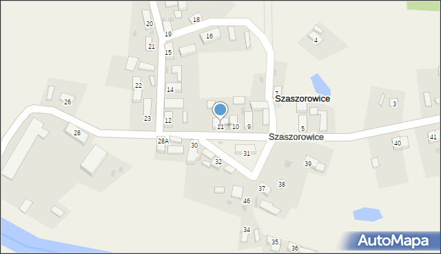 Szaszorowice, Szaszorowice, 11, mapa Szaszorowice