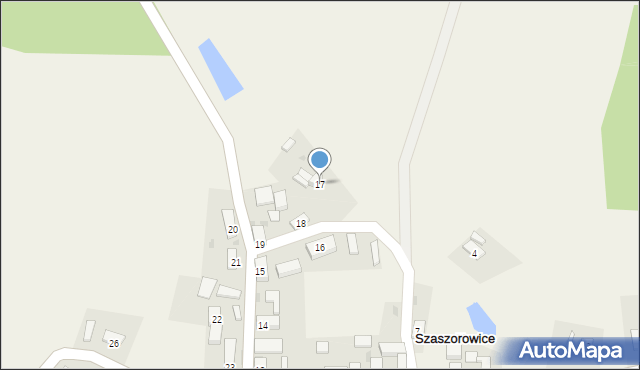 Szaszorowice, Szaszorowice, 17, mapa Szaszorowice