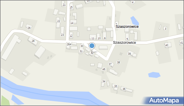 Szaszorowice, Szaszorowice, 32, mapa Szaszorowice