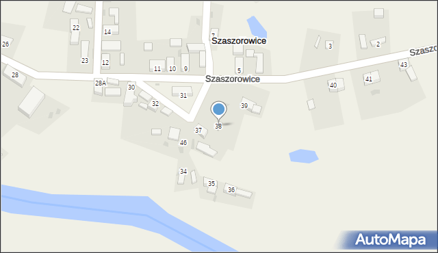 Szaszorowice, Szaszorowice, 38, mapa Szaszorowice