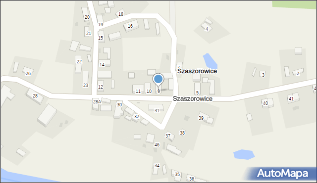 Szaszorowice, Szaszorowice, 9, mapa Szaszorowice