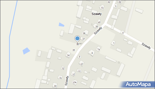 Szawły, Szawły, 36, mapa Szawły