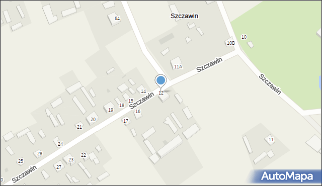 Szczawin, Szczawin, 12, mapa Szczawin