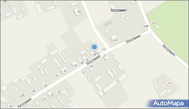 Szczawin, Szczawin, 14, mapa Szczawin