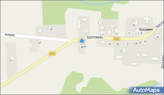 Szczawin, Szczawin, 40, mapa Szczawin