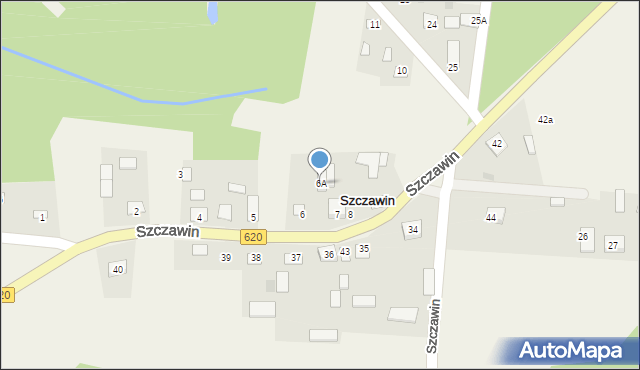 Szczawin, Szczawin, 6A, mapa Szczawin