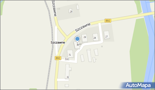 Szczawne, Szczawne, 30, mapa Szczawne