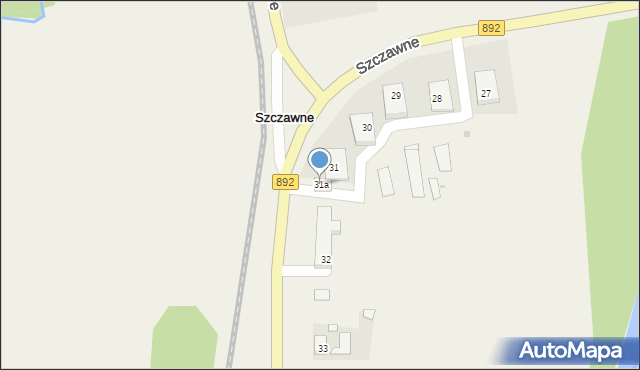 Szczawne, Szczawne, 31a, mapa Szczawne