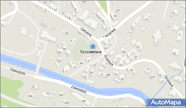 Szczawnica, Szalaya, 3, mapa Szczawnica