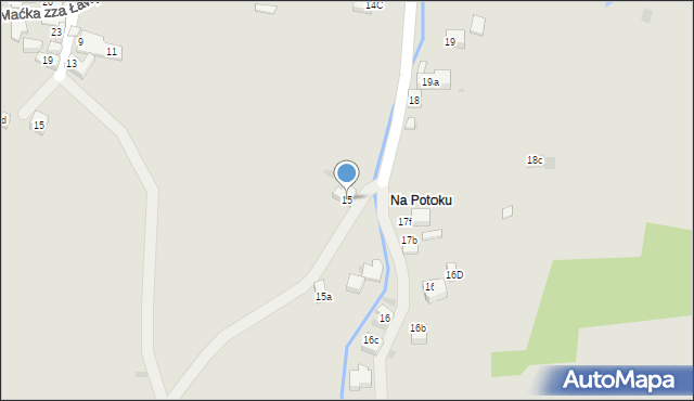 Szczawnica, Szlachtowska, 15, mapa Szczawnica