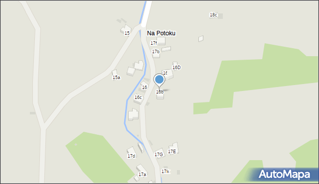 Szczawnica, Szlachtowska, 16b, mapa Szczawnica