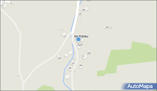 Szczawnica, Szlachtowska, 17b, mapa Szczawnica