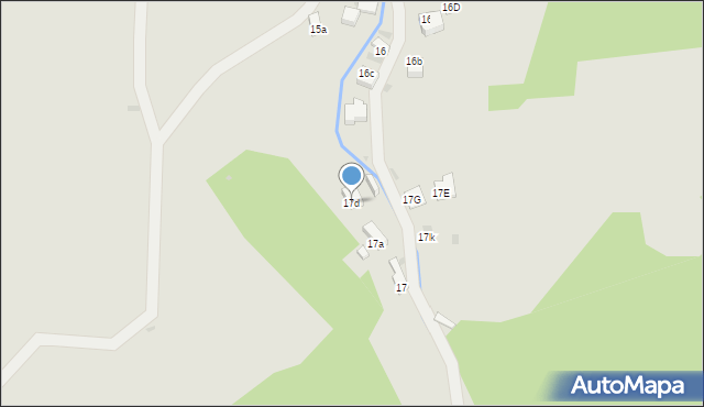 Szczawnica, Szlachtowska, 17d, mapa Szczawnica