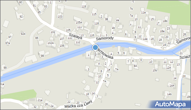 Szczawnica, Szlachtowska, 2, mapa Szczawnica