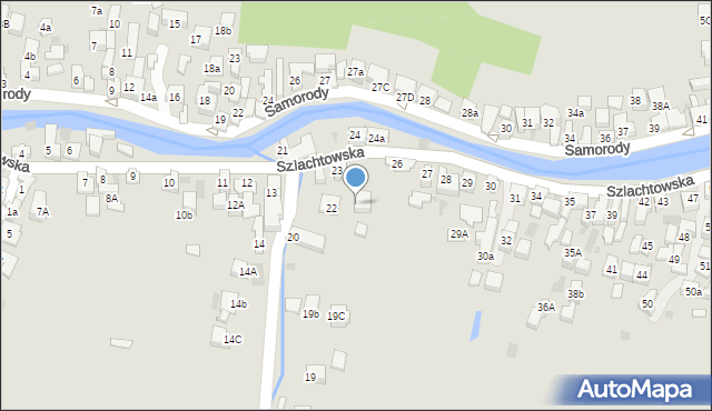 Szczawnica, Szlachtowska, 22a, mapa Szczawnica