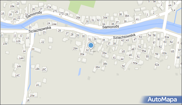 Szczawnica, Szlachtowska, 33, mapa Szczawnica