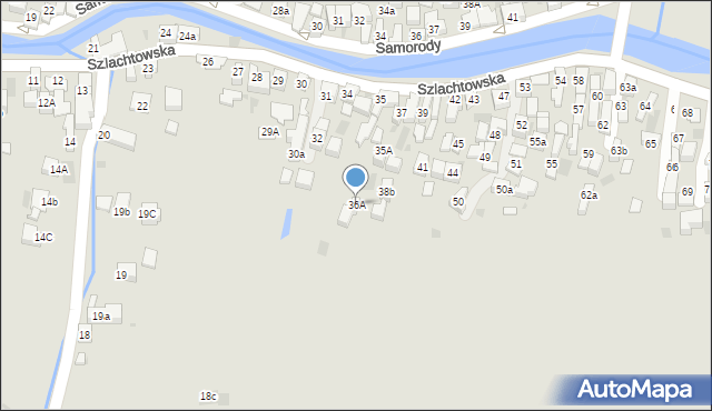 Szczawnica, Szlachtowska, 36A, mapa Szczawnica