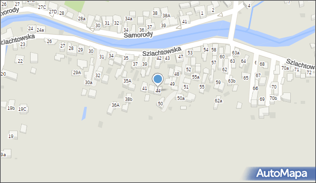 Szczawnica, Szlachtowska, 44, mapa Szczawnica