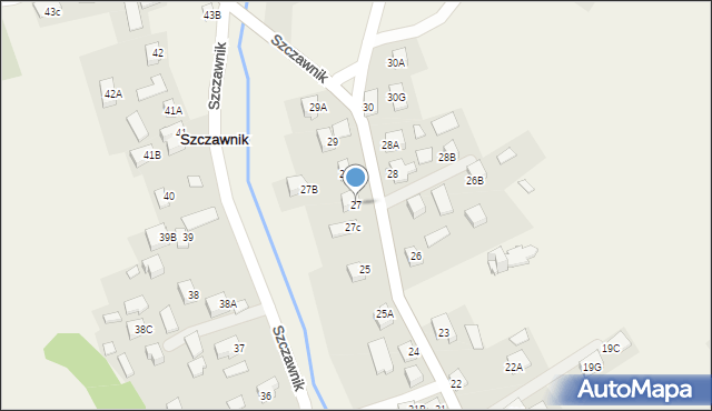 Szczawnik, Szczawnik, 27, mapa Szczawnik