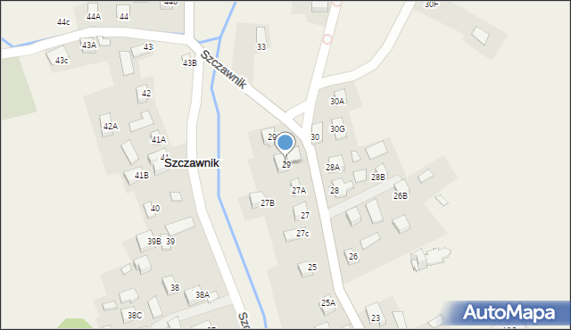 Szczawnik, Szczawnik, 29, mapa Szczawnik