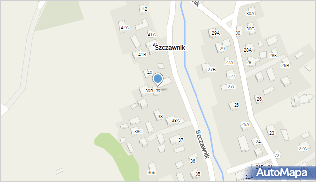 Szczawnik, Szczawnik, 39, mapa Szczawnik