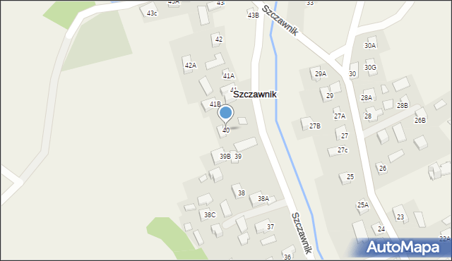 Szczawnik, Szczawnik, 40, mapa Szczawnik