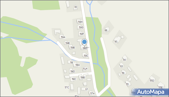 Szczawnik, Szczawnik, 59D, mapa Szczawnik