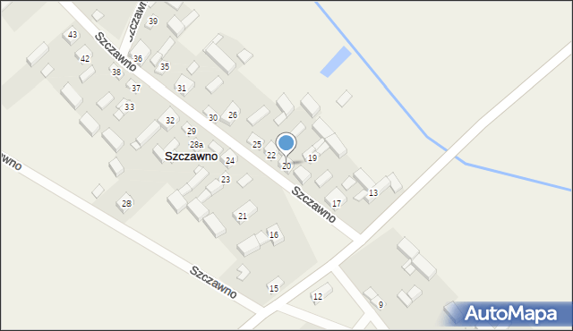 Szczawno, Szczawno, 20, mapa Szczawno