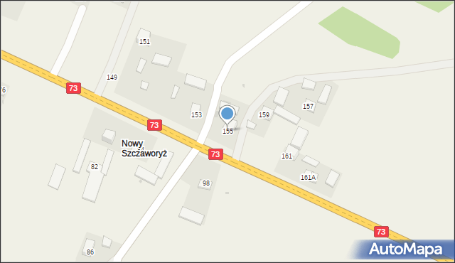 Szczaworyż, Szczaworyż, 155, mapa Szczaworyż