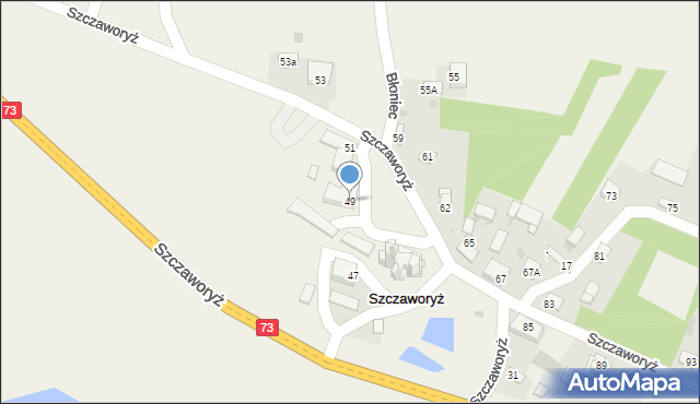 Szczaworyż, Szczaworyż, 49, mapa Szczaworyż