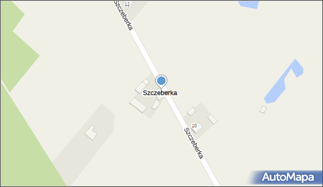 Szczeberka, Szczeberka, 11, mapa Szczeberka