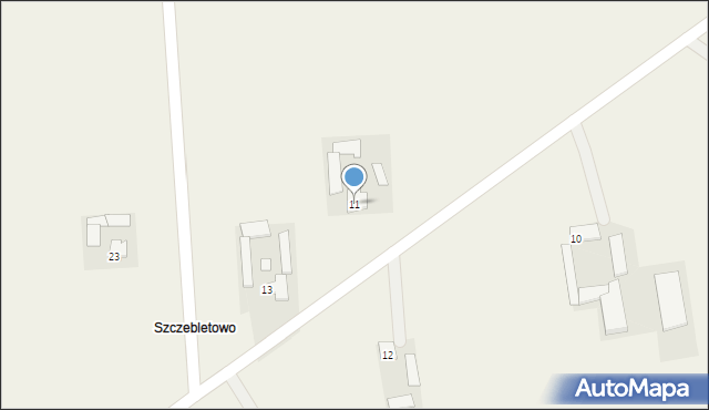 Szczeblotowo, Szczeblotowo, 11, mapa Szczeblotowo