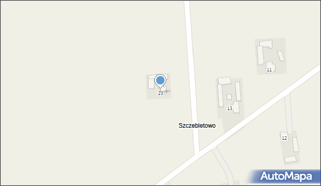 Szczeblotowo, Szczeblotowo, 23, mapa Szczeblotowo