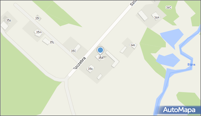 Szczebra, Szczebra, 35A, mapa Szczebra