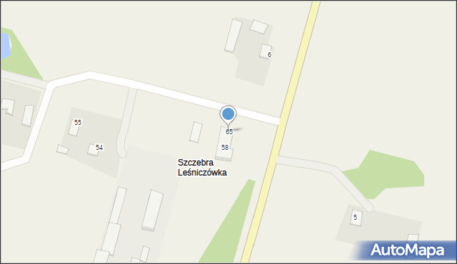 Szczebra, Szczebra, 65, mapa Szczebra