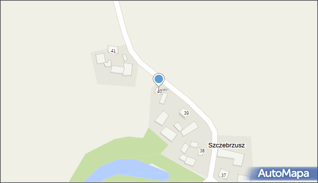 Szczebrzusz, Szczebrzusz, 40, mapa Szczebrzusz