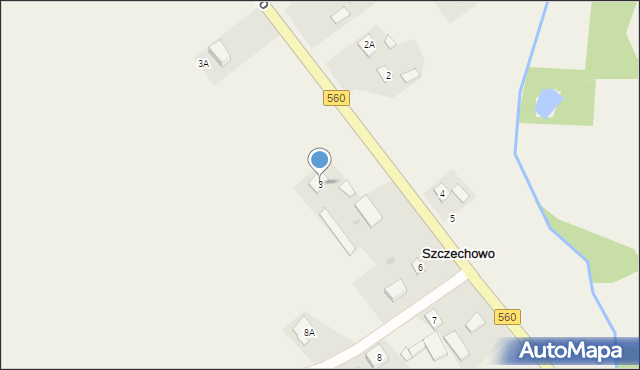 Szczechowo, Szczechowo, 3, mapa Szczechowo