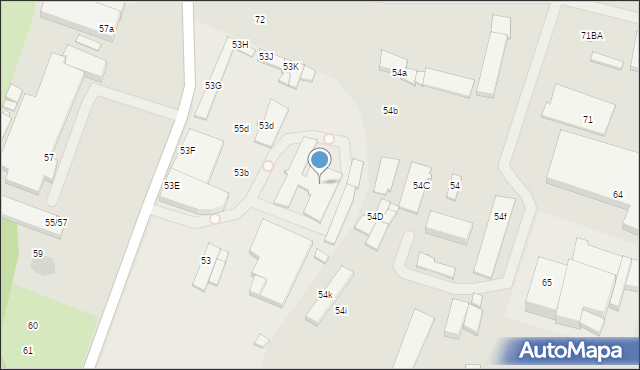 Szczecin, Szczawiowa, 53b, mapa Szczecina