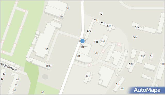 Szczecin, Szczawiowa, 53F, mapa Szczecina