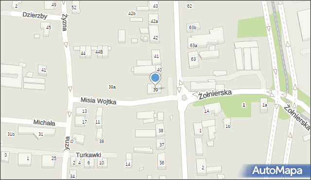 Szczecin, Szeroka, 39, mapa Szczecina