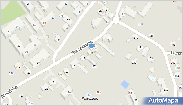 Szczecin, Szczecińska, 16, mapa Szczecina