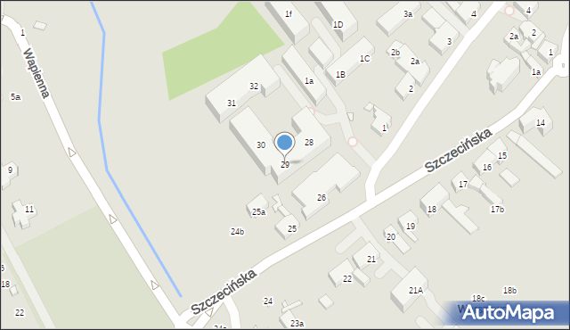 Szczecin, Szczecińska, 29, mapa Szczecina