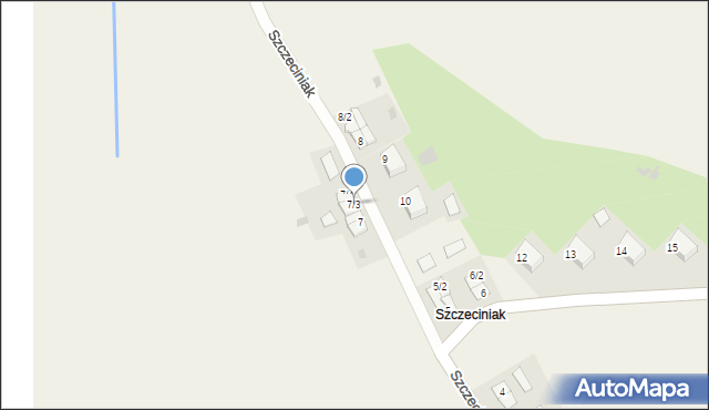 Szczeciniak, Szczeciniak, 7/3, mapa Szczeciniak