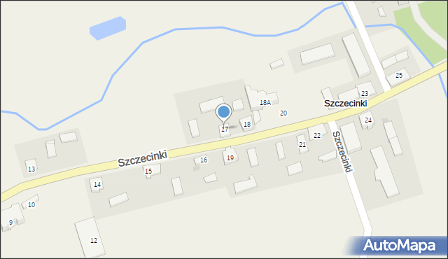 Szczecinki, Szczecinki, 17, mapa Szczecinki