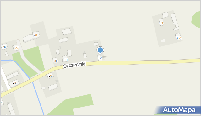 Szczecinki, Szczecinki, 32, mapa Szczecinki