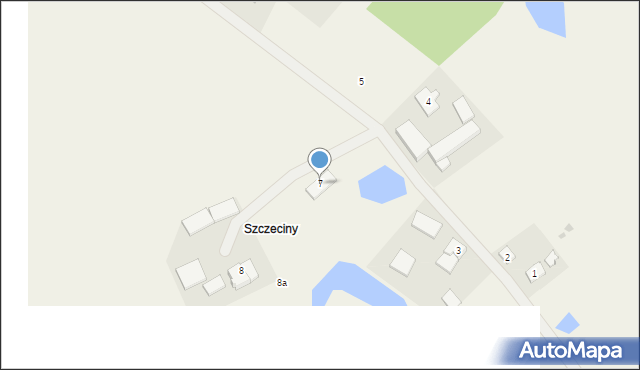 Szczeciny, Szczeciny, 7, mapa Szczeciny