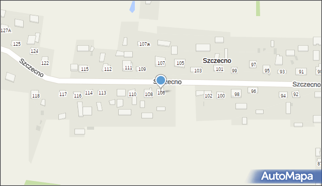 Szczecno, Szczecno, 106, mapa Szczecno