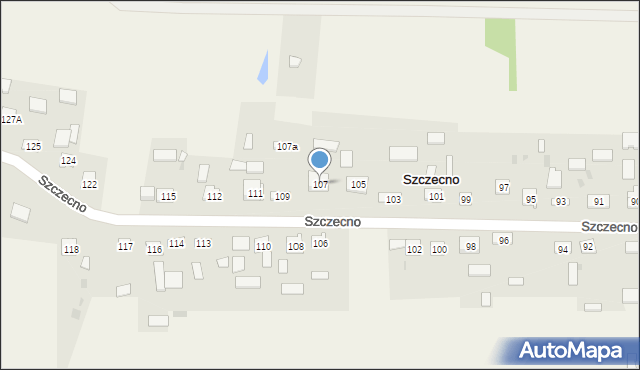 Szczecno, Szczecno, 107, mapa Szczecno