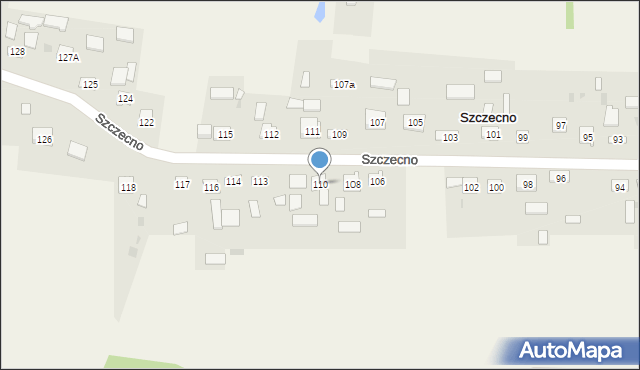 Szczecno, Szczecno, 110, mapa Szczecno